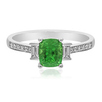 Anillo en oro con Granate tsavorita AAA (CIRARI)
