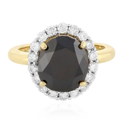 Anillo en oro con Diamante negro