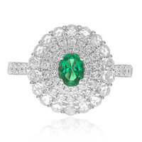 Anillo en oro con Esmeralda de Colombia (CIRARI)