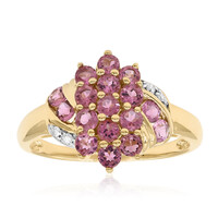 Anillo en oro con Turmalina rosa