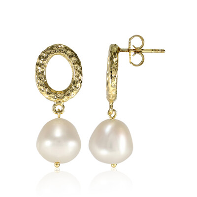 Pendientes en plata con Perla Freshwater (TPC)
