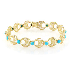 Brazalete en oro con Turquesa bella durmiente (Ornaments by de Melo)