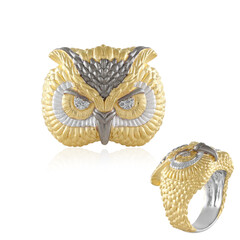 Anillo en plata con I1 (I) Diamante (Gems en Vogue)