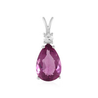 Colgante en plata con Fluorita rosa