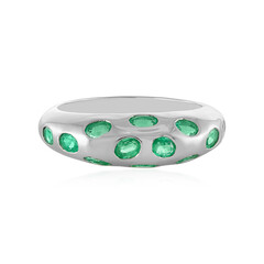 Anillo en plata con Esmeralda de Etiopía (SAELOCANA)
