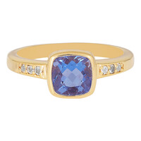 Anillo en plata con Fluorita de color cambiante