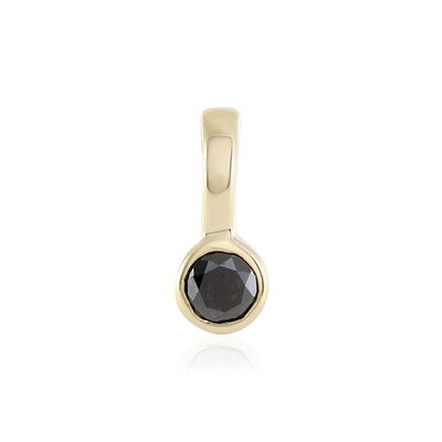 Colgante en oro con Diamante negro