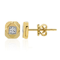 Pendientes en oro con Diamante IF (D)