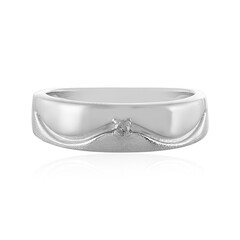 Anillo en plata con Diamante I4 (J)