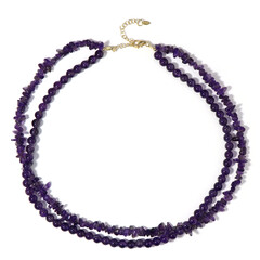 Collar en plata con Amatista de Zambia