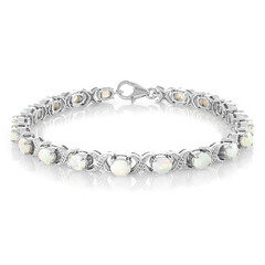 Brazalete en plata con Ópalo de Welo
