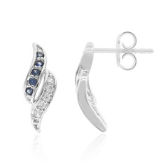 Pendientes en plata con Zafiro azul
