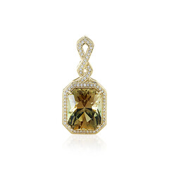 Colgante en oro con Piedra del sol de Oregón (AMAYANI)