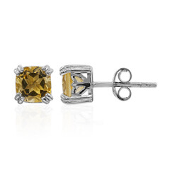 Pendientes en plata con Citrino
