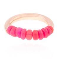 Anillo en plata con Ópalo rosa