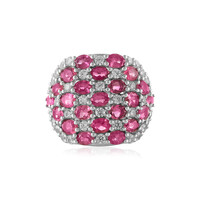Anillo en plata con Turmalina rosa
