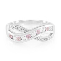 Anillo en plata con Zafiro de Ceilán rosa