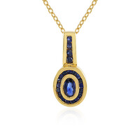 Collar en plata con Zafiro azul