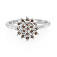 Anillo en plata con Diamante fantasía