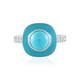Anillo en plata con Turquesa bella durmiente