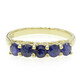 Anillo en plata con Zafiro azul birmano