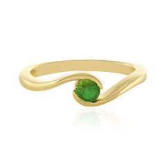 Anillo en plata con Tsavorita