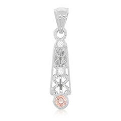 Colgante en plata con Zafiro Padparadscha