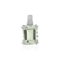 Colgante en plata con Amatista verde