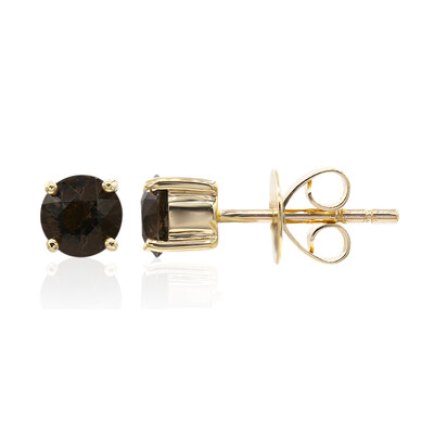 Pendientes en oro con Saffordita (Amanda Adkins)