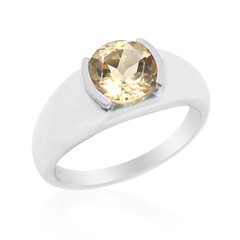 Anillo en plata con Labradorita dorada