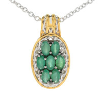 Collar en plata con Esmeralda de Zambia (Gems en Vogue)