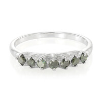 Anillo de hombre en plata con Diamante fantasía