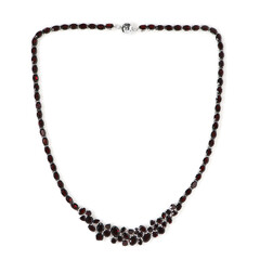 Collar en plata con Granate de Mozambique
