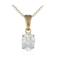 Collar en plata con Topacio blanco
