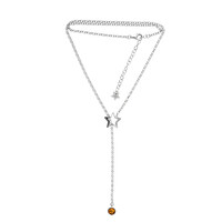 Collar en plata con Ámbar báltico