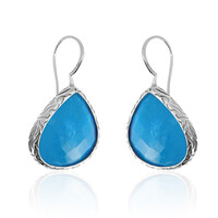 Pendientes en plata con Turquesa de Kingman (Anne Bever)