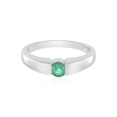 Anillo en plata con Esmeralda de Colombia