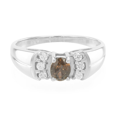 Anillo en plata con Zafiro color cambiante no calentado
