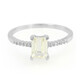 Anillo en plata con Cuncita amarillo canario