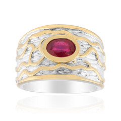 Anillo en plata con Rubí de Bemainty