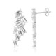 Pendientes en plata con Topacio blanco