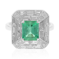 Anillo en oro con Esmeralda de Colombia (CIRARI)