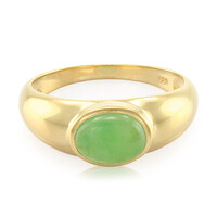Anillo en plata con Crisoprasa imperial