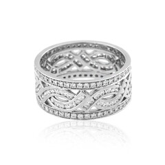 Anillo en platino con Diamante limpio a lupa F (LUCENT DIAMONDS)