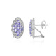 Pendientes en plata con Tanzanita