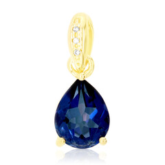 Colgante en plata con Topacio azul royal