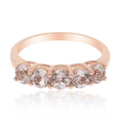 Anillo en oro con Morganita AAA