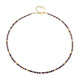 Collar en plata con Granate mandarina (Riya)