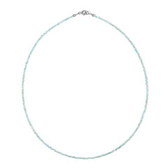 Collar en plata con Apatita azul