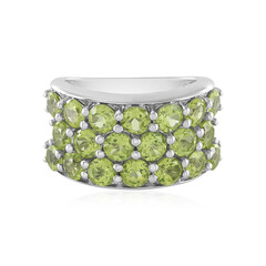 Anillo en plata con Peridoto (de Melo)